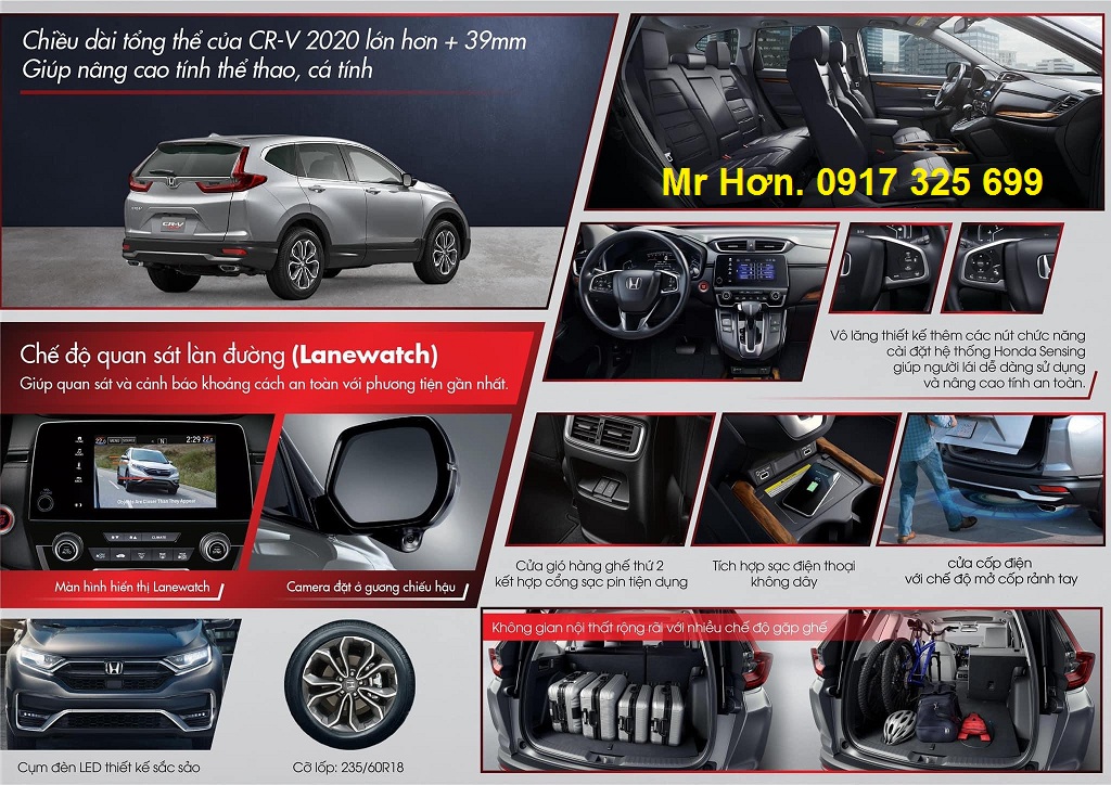 Thông số kỹ thuật Honda CR-V 2020 Facelift 2020